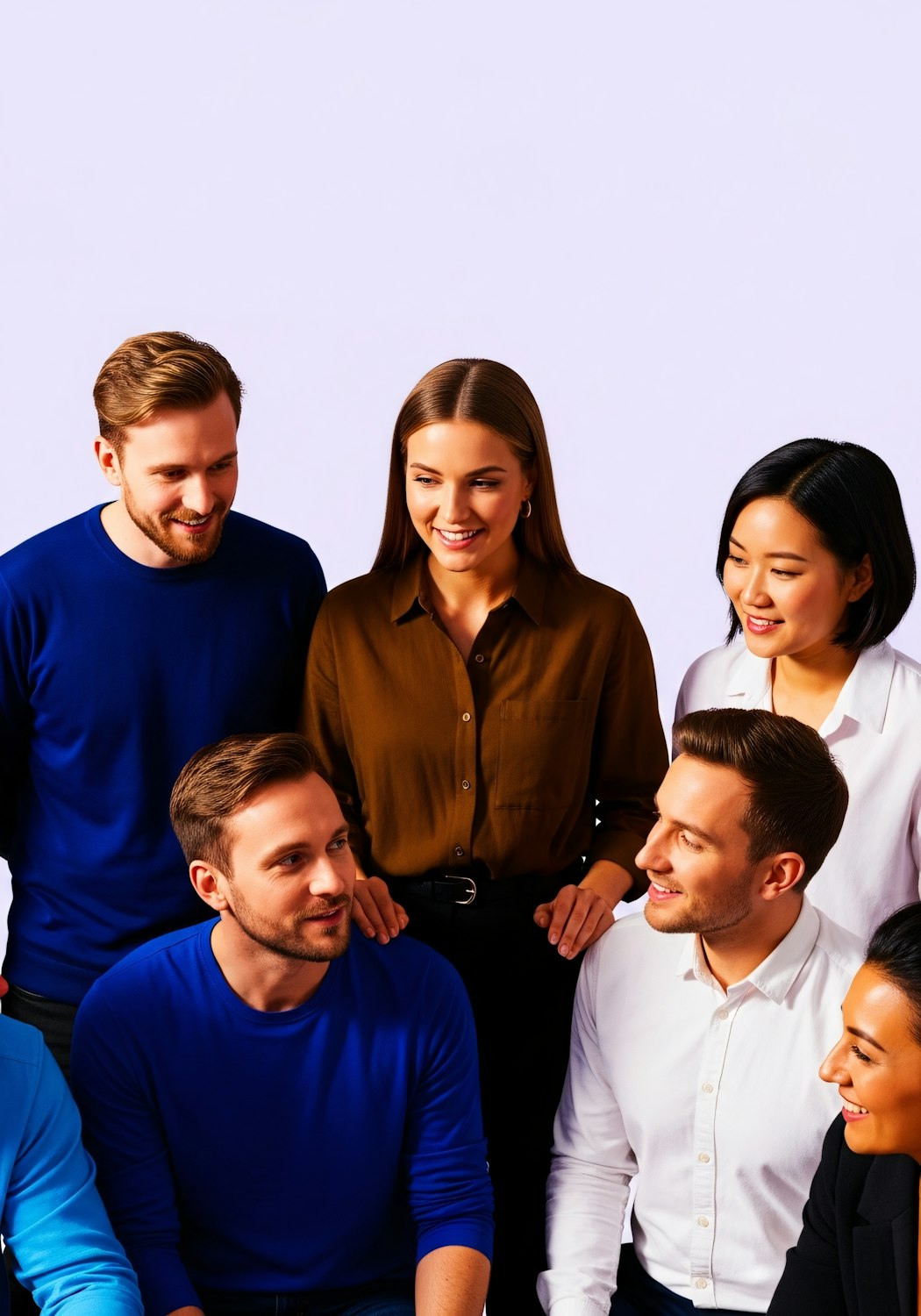 A diverse business team collaborating with integrity, emphasizing the importance of ethical considerations in affiliate marketing.
