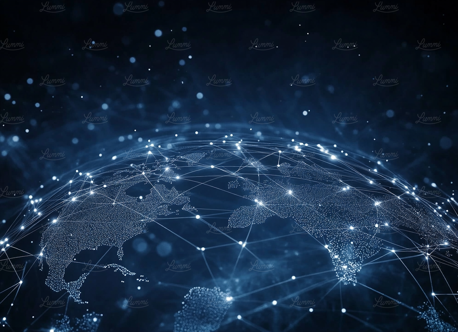 A visual representation of computer servers and a global network, illustrating the concept of DNS propagation across the internet.