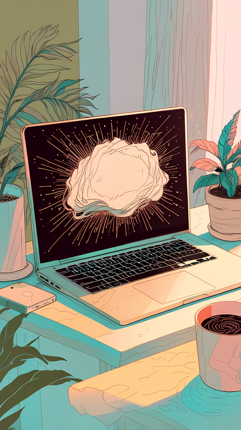 Visualize the freedom of creating digital products once and selling them infinitely, without the hassle of inventory or shipping.