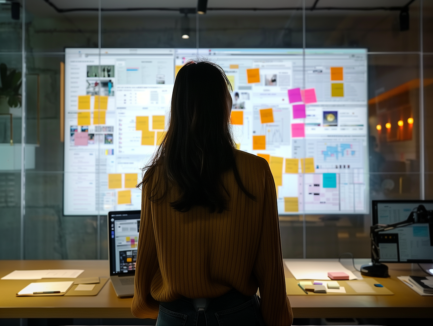 An affiliate marketer strategically planning content on a digital calendar to maintain consistent engagement and quality posts.