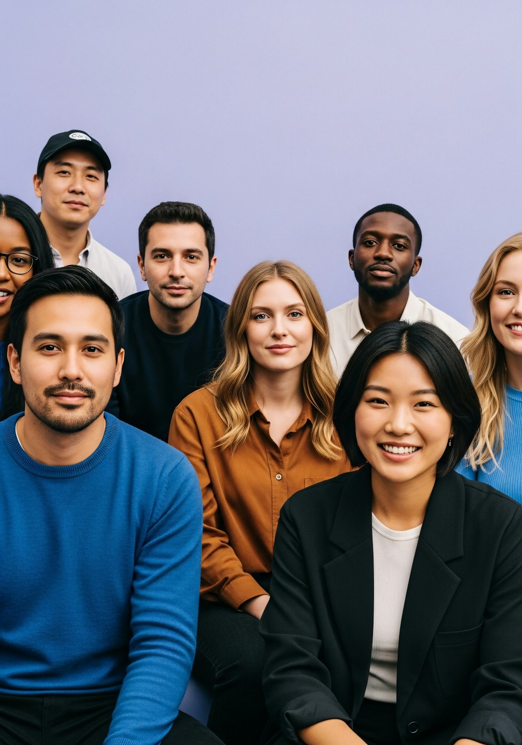 A diverse group of people using smartphones and laptops, representing the billions engaging with social media platforms daily, highlighting the vast audience for affiliate entrepreneurs.