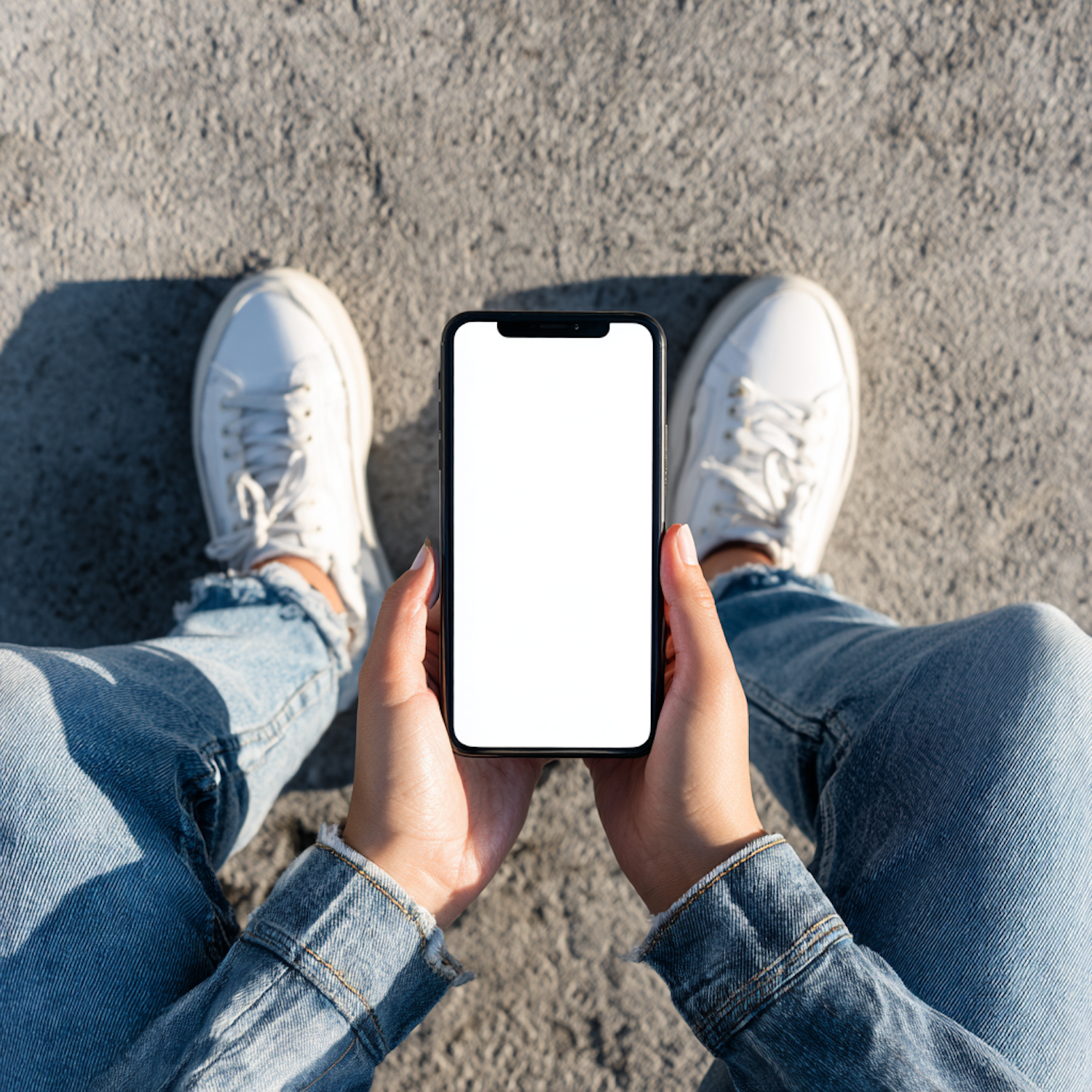 A person reviews a Facebook business page on their mobile phone, emphasizing the importance of mobile optimization for affiliate conversions.