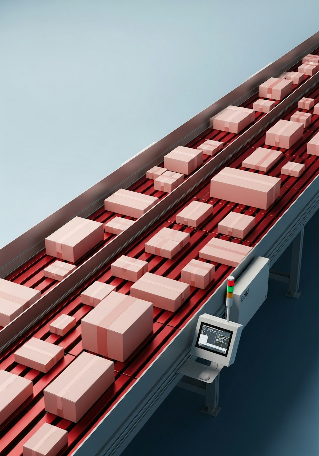 A person focused on their laptop, configuring an automation system to streamline various affiliate marketing workflows.