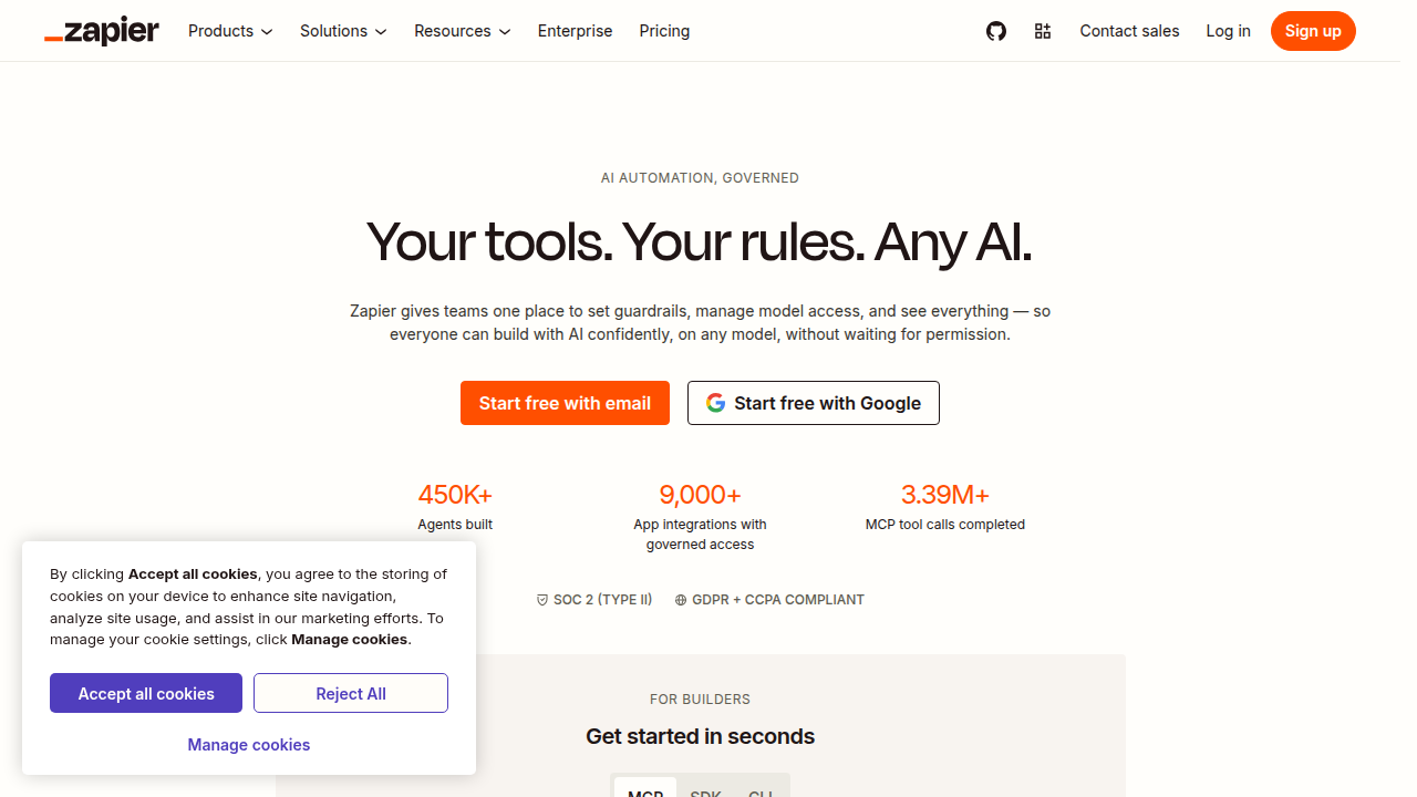 Automate workflows and connect your Wix site with hundreds of apps using Zapier.
